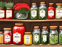 草药本草清单红花家庭保存收纳技巧